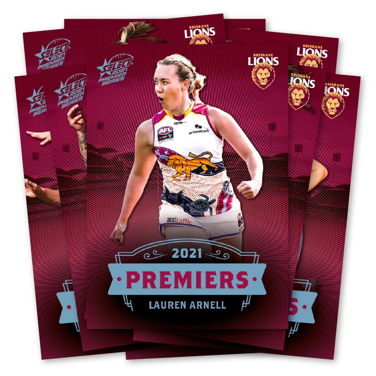 2021 AFLW Brisbane Lions Platinum Premiers Set - Image 3