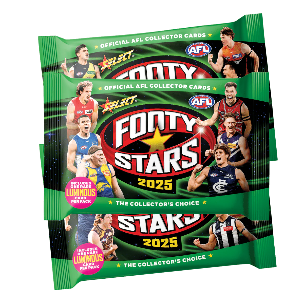 2025 AFL Footy Stars Vinyl Album + 2 Packs Cards - Image 3