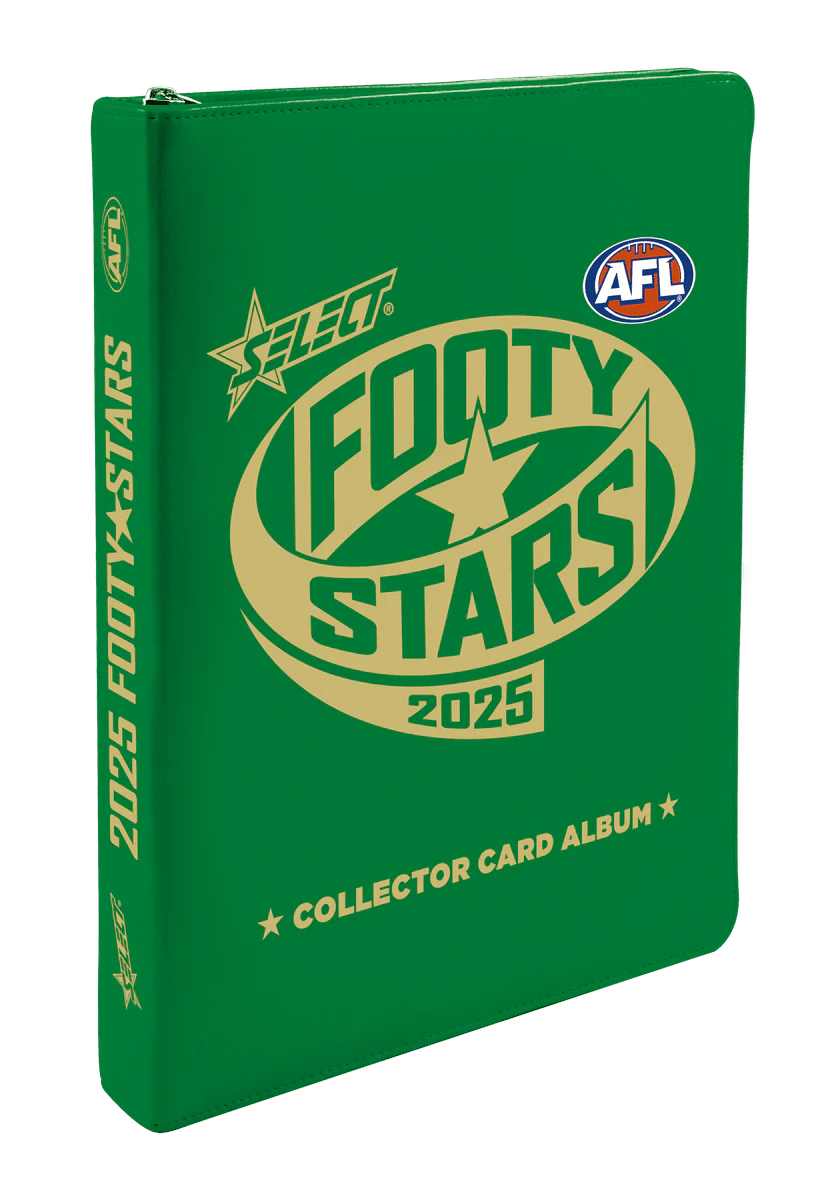 2025 AFL Footy Stars Vinyl Album + 2 Packs Cards - Image 2