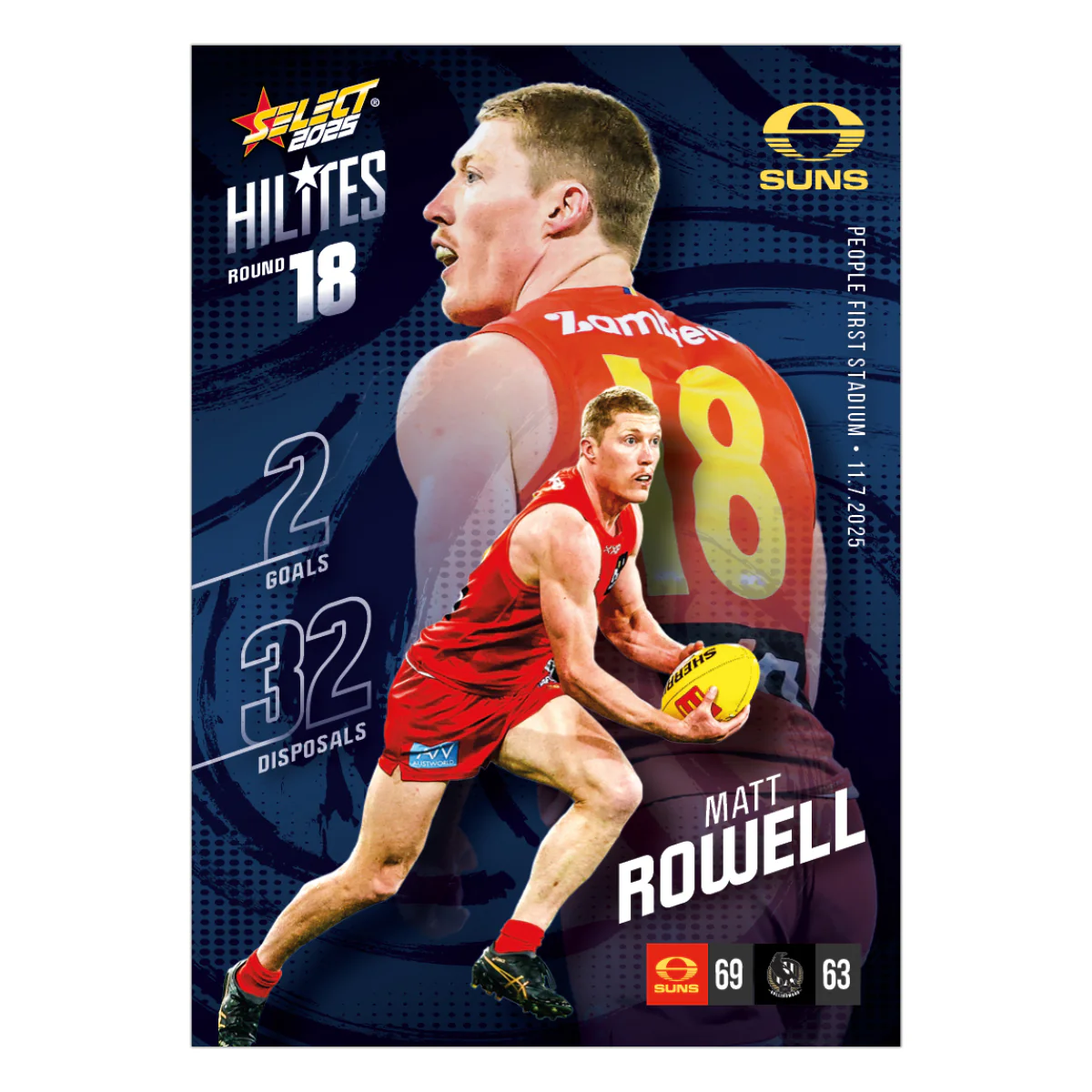 2025 AFL Hilites & Rising Star Cards - Image 28