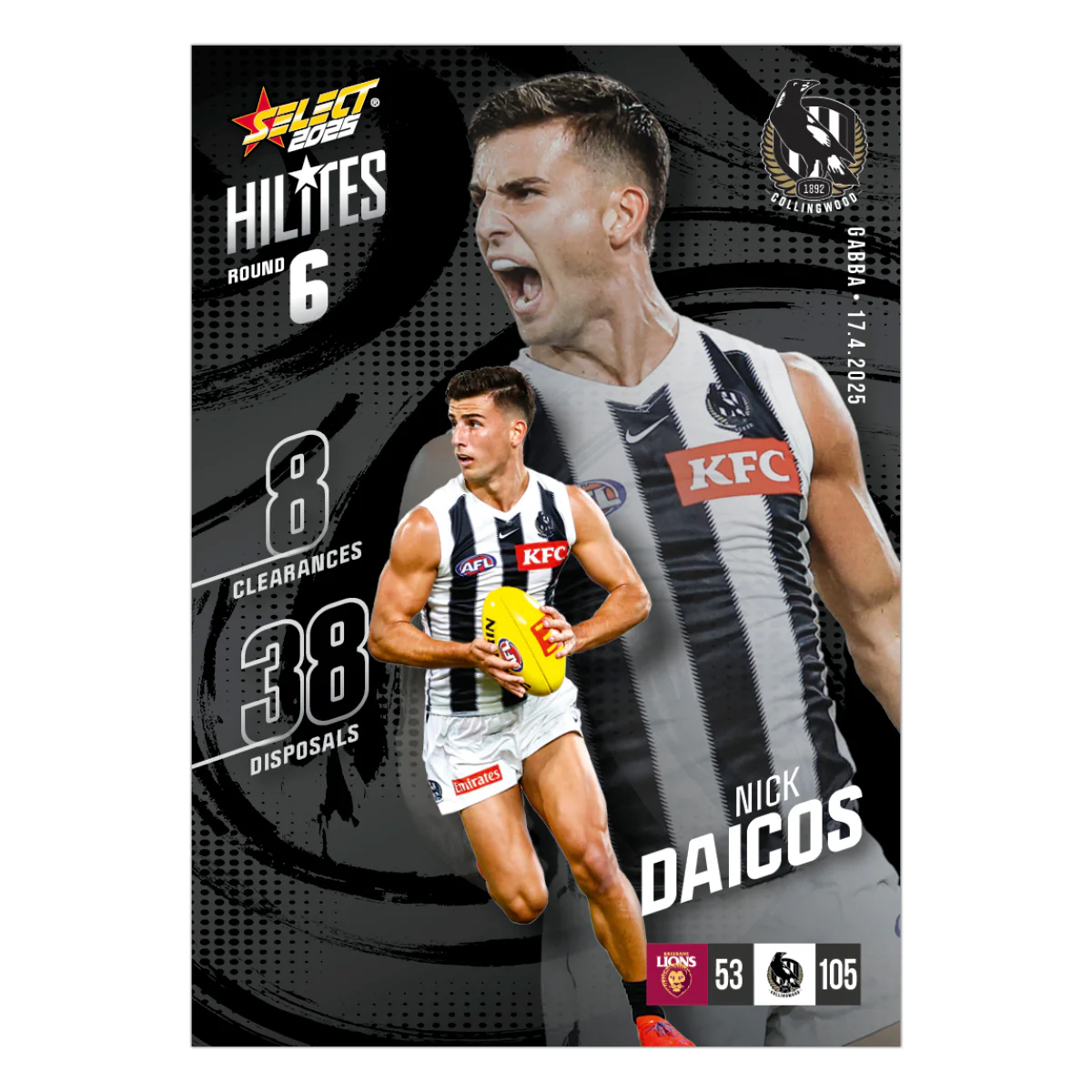 2025 AFL Hilites & Rising Star Cards - Image 29