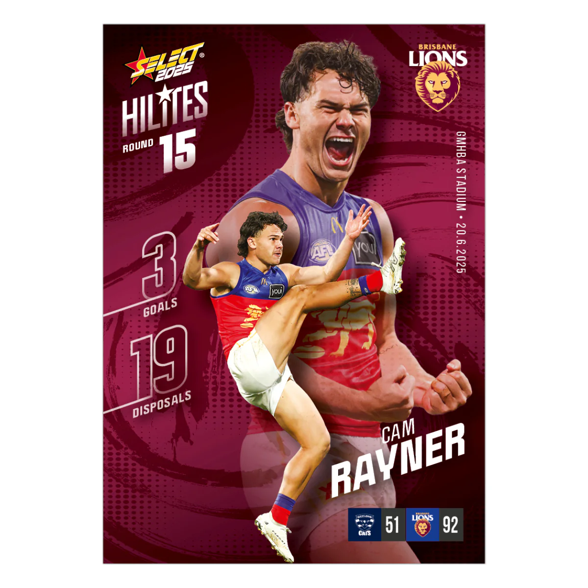 2025 AFL Hilites & Rising Star Cards - Image 35