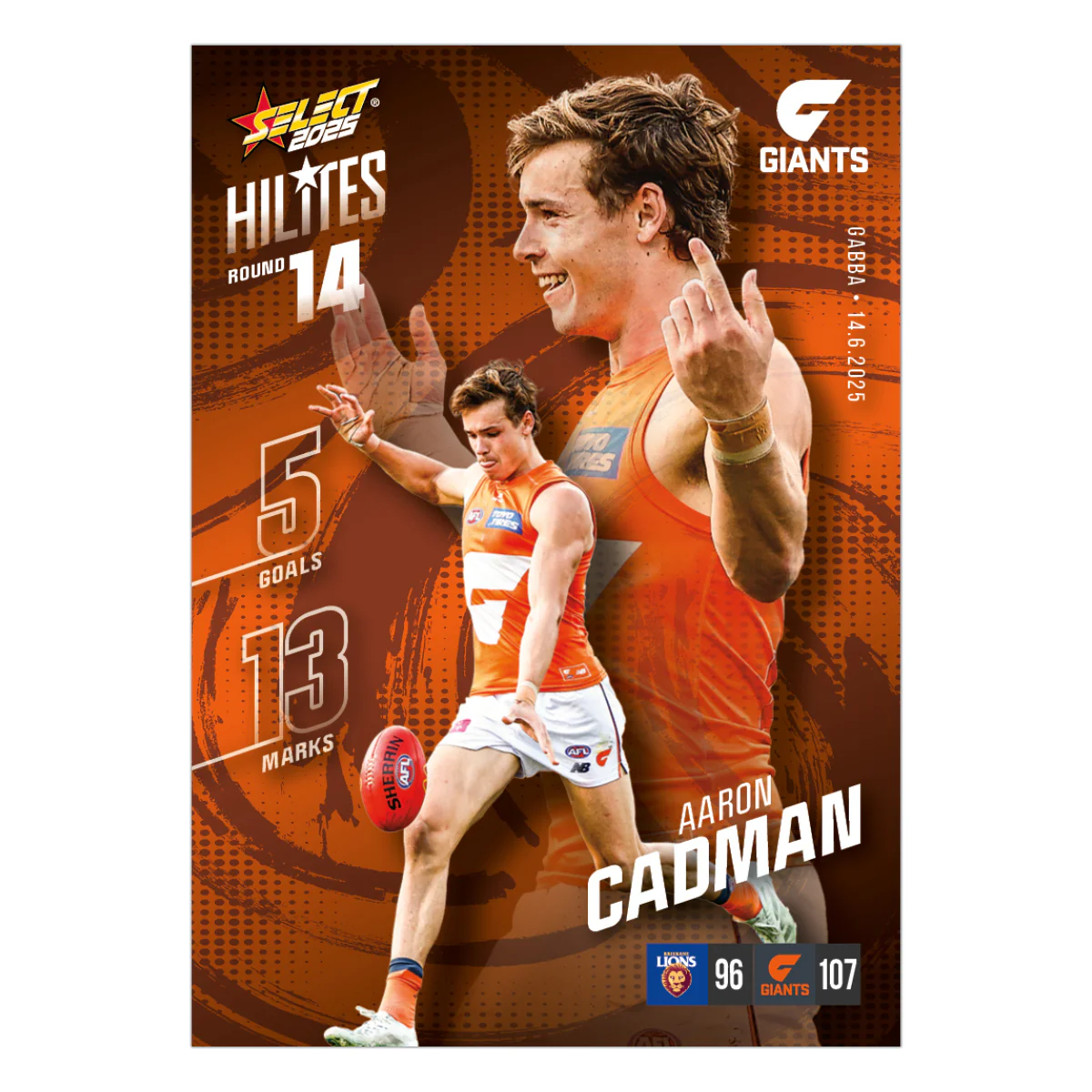 2025 AFL Hilites & Rising Star Cards - Image 38