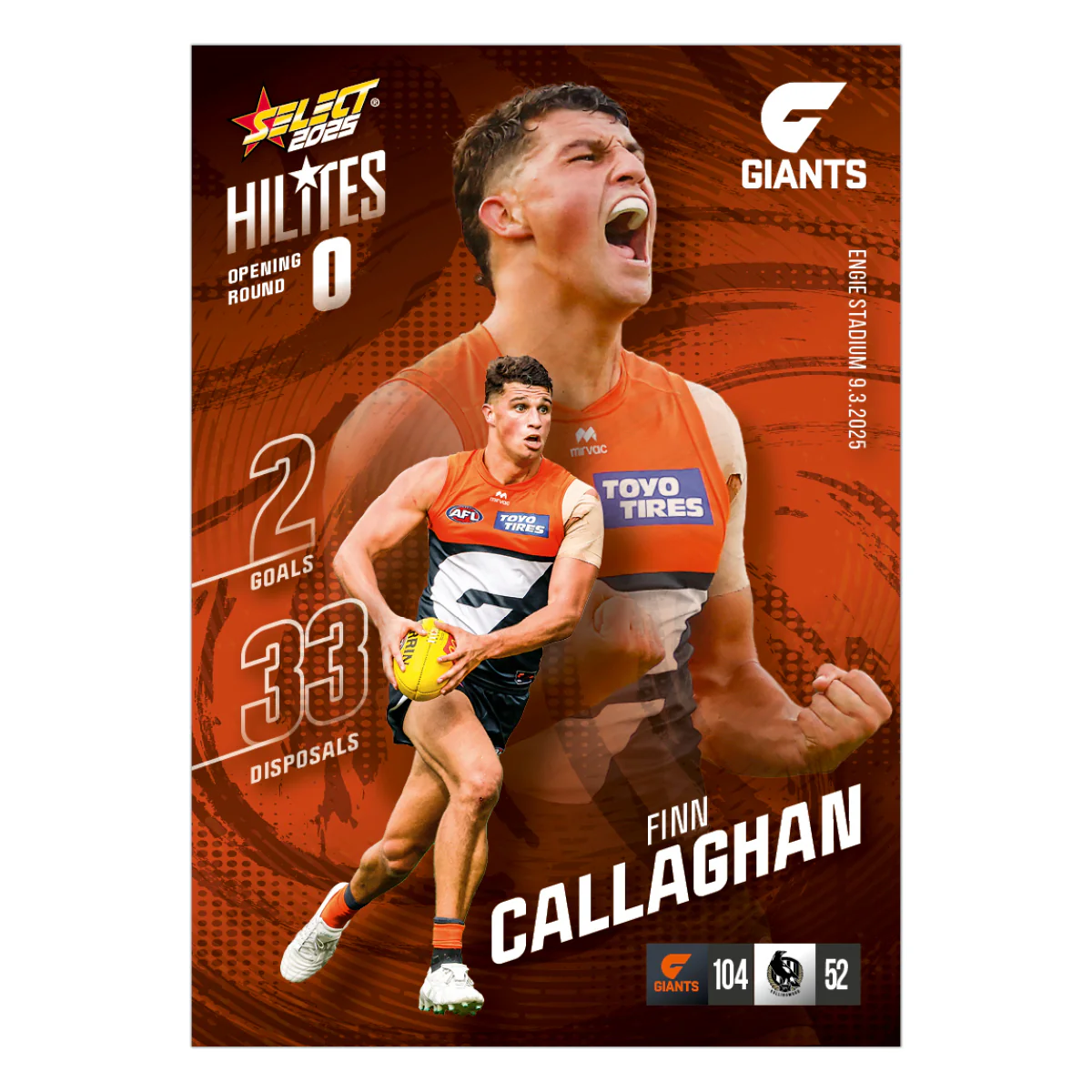 2025 AFL Hilites & Rising Star Cards - Image 61