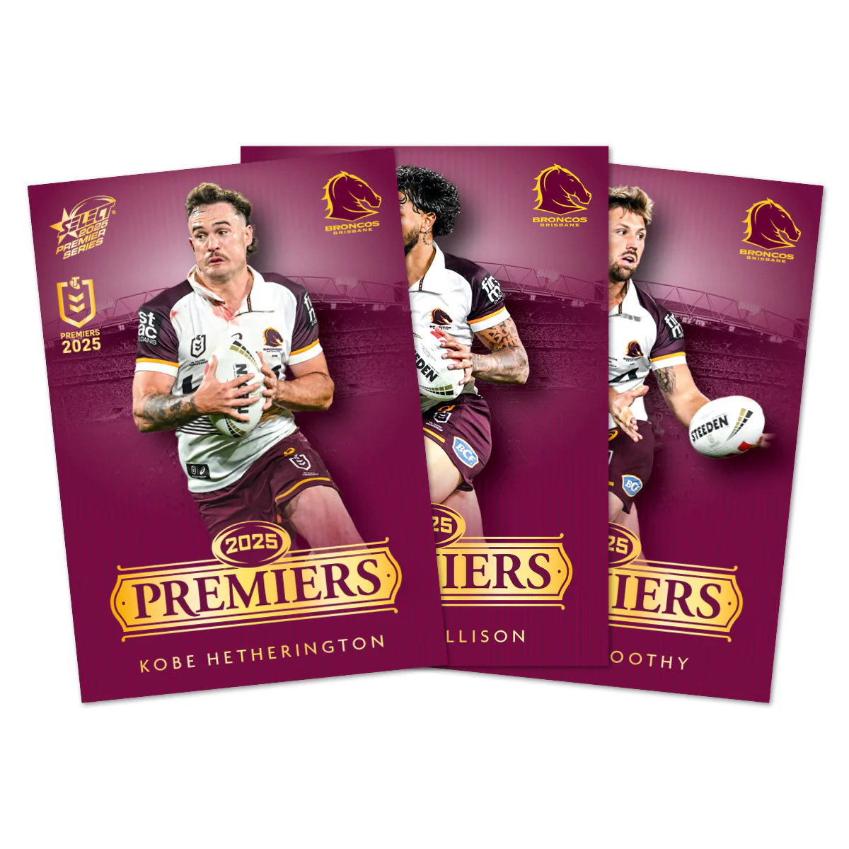 2025 NRL Brisbane Broncos Premiers Limited Edition Card Set - Image 7