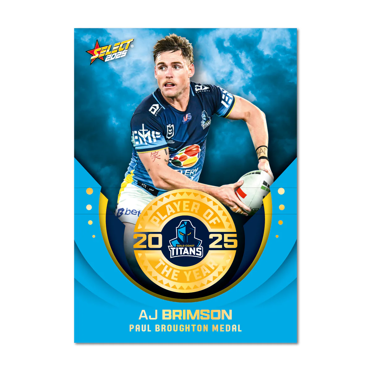 2025 NRL Club Player of the Year Limited Edition Cards - Image 8