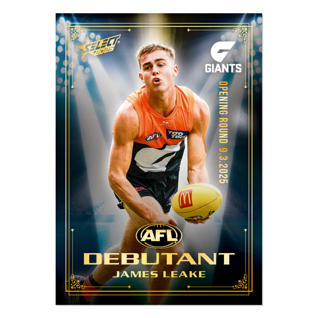 Official AFL 2025 Debutant Collector Cards - Image 19