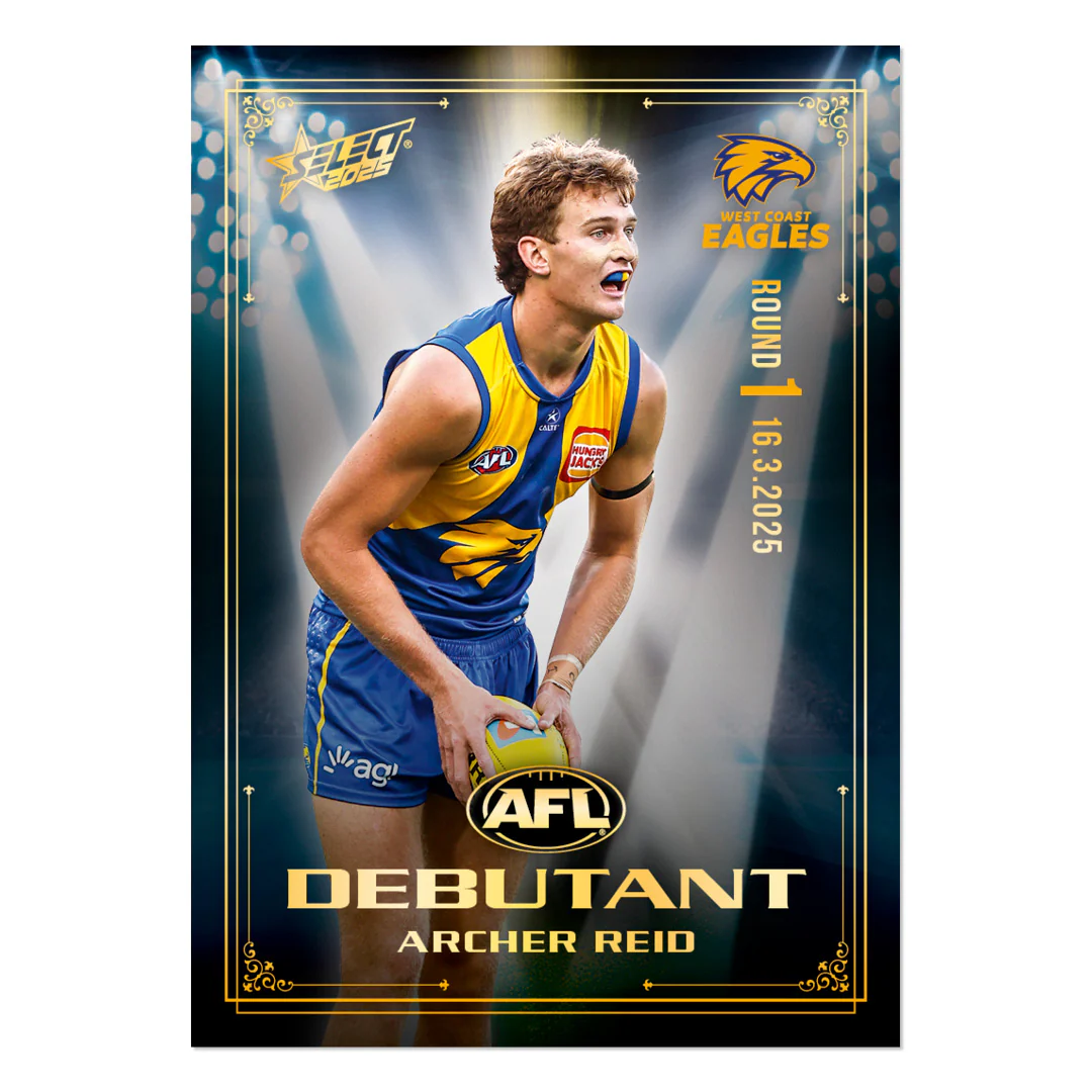 Official AFL 2025 Debutant Collector Cards - Image 34