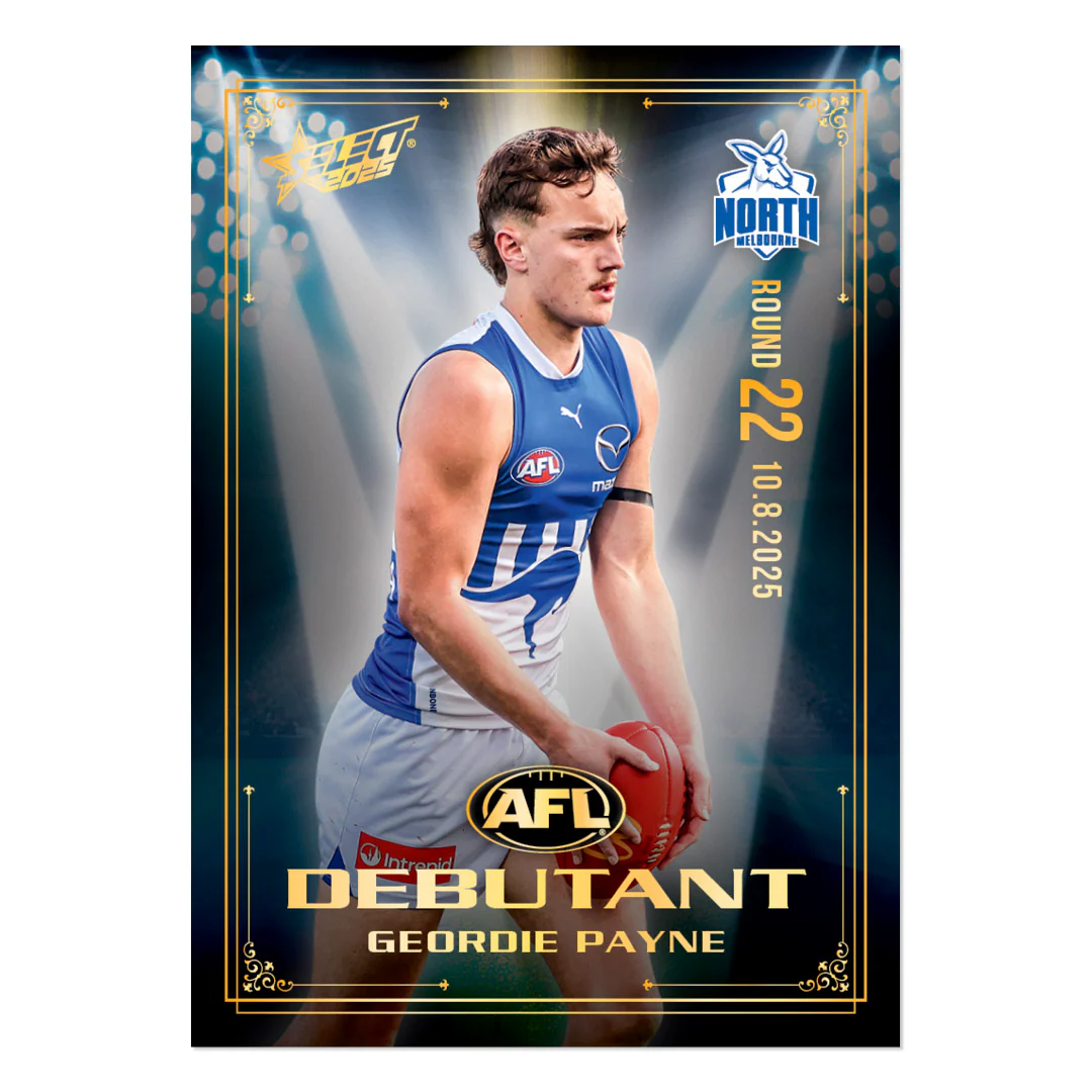 Official AFL 2025 Debutant Collector Cards - Image 93